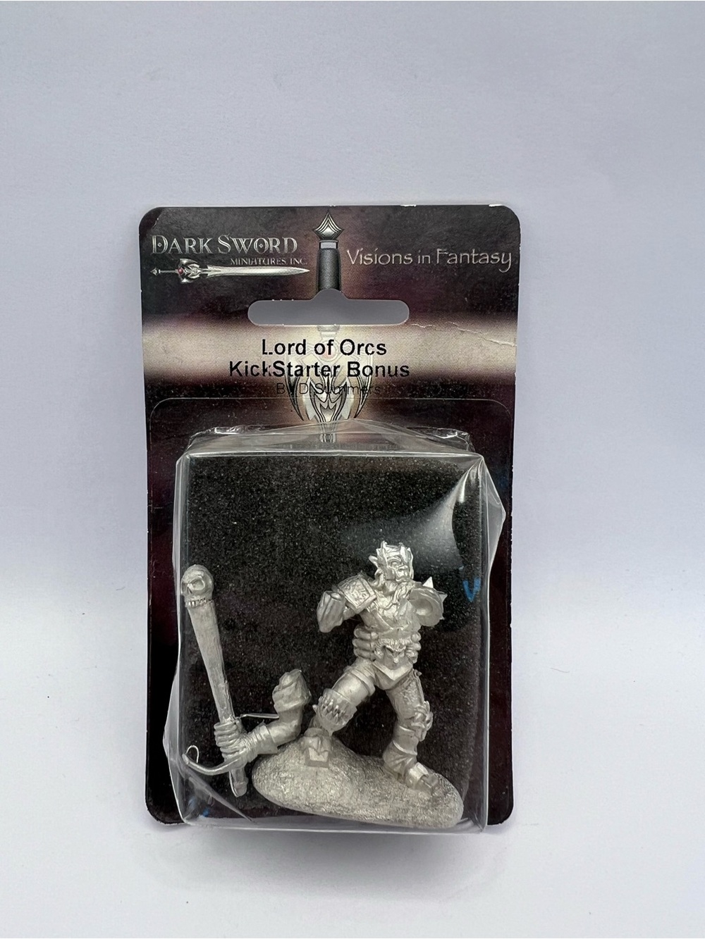 Dark Sword miniatures Lord Of orcs Kickstarter Bonus Bent Packaging